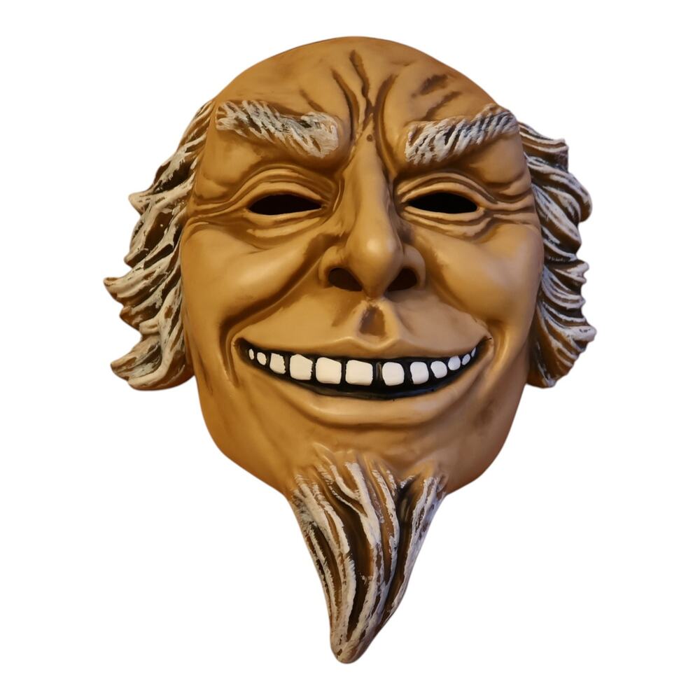 Vintage Old Man Face Mask Comedy Theater Costume Rubber Latex Style Novelty